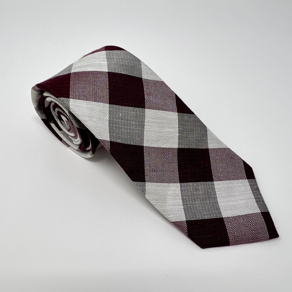 Chaps Tie Purple/Blue Plaid Men's Necktie